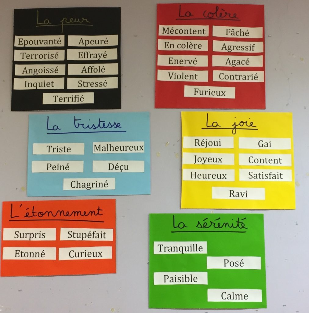 Les émotions école Saint Sauveur - 